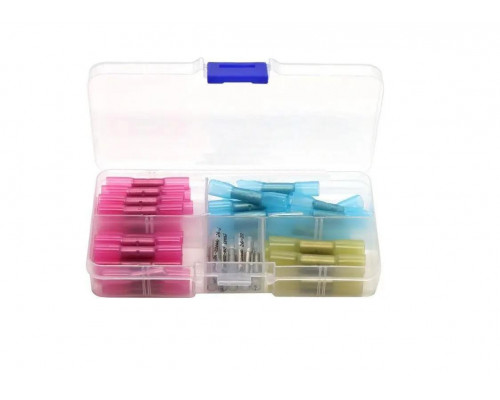 Набір обтискних гільз з термоусадкою RW 0.3-6.0 мм² 50 шт Різнокольоровий (С051298)