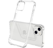 Силіконовий протиударний чохол панель + скло 9Н на Iphone 13 mini прозорий Case (745454454)