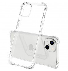 Силіконовий протиударний чохол панель + скло 9Н на Iphone 13 mini прозорий Case (745454454)