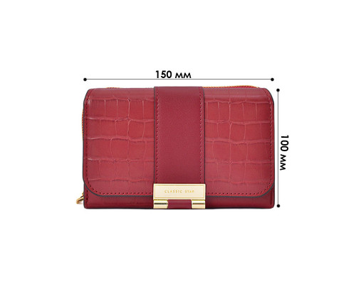 Жіночий гаманець Eastern STAR C319-3A 15х10 см Red 13198-84707
