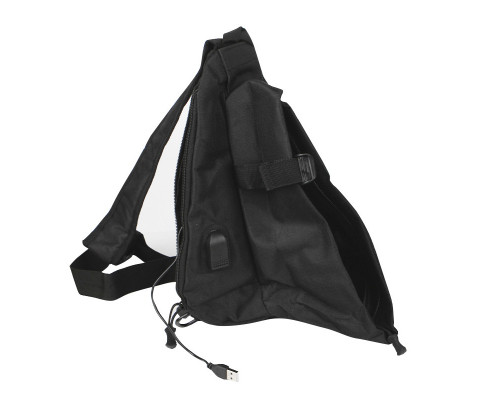 Рюкзак на одне плече No Brand 905 32х22 см Black 13056-84488