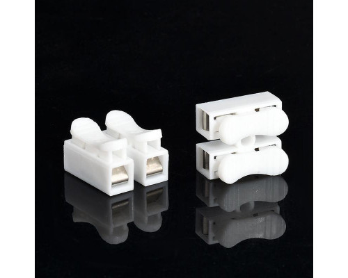 Набір з'єднувачів для дроту PWR CH-2 клемні колодки на два контакти 20 шт Білий (С051301-20)