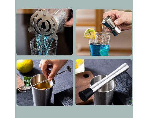 Набір для бару Youchen MC-11 700/600 мл 11 предметів Хром (13385-86830)