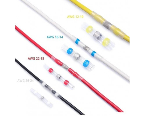 Термозбіжна гільза з припоєм термоусадка 0.25-6.0 мм PWR набір 300 шт (DR050758)