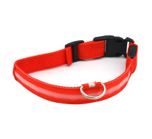 Світлодіодний LED нашийник Lesko Red XL USB