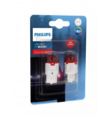 Автолампа діоди PHILIPS 11065U30RB2 W21W LED 12V Ultinon Pro3000 RED