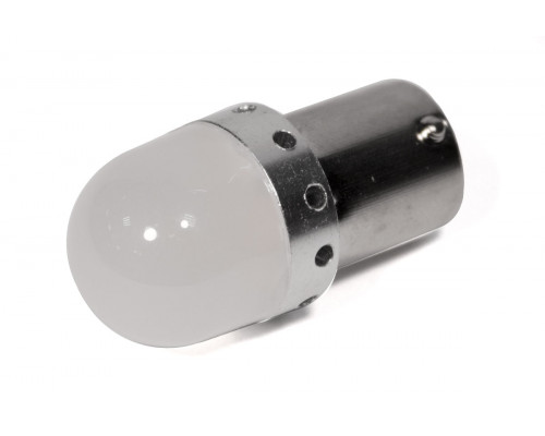 Світлодіодна лампа StarLight T25 15 діодів 4014 12V 1W WHITE матова лінза з металевим ободом Світлодіодна лампа StarLight T25 15 діодів 4014 12V 1W WHITE матова лінза з металевим ободом
