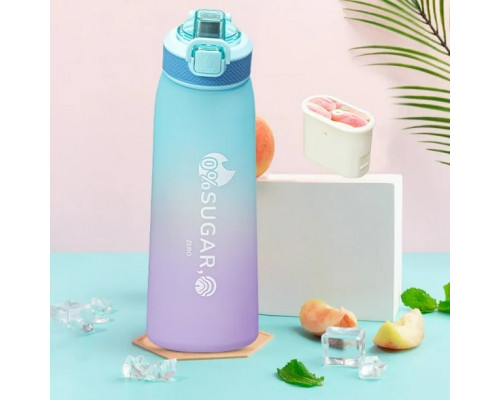 Пляшка для води СМ пластикова 1000 мл Синьо-фіолетовий (С051408)