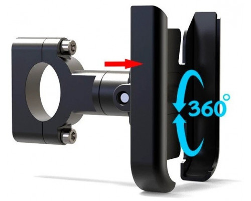 Велотримач для телефону Х3 Bicycle Gear Phone Holder Black (12050496) Велотримач для телефону Х3 Bicycle Gear Phone Holder Black (12050496)
