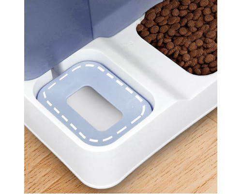 Автоматична годівниця для котів та собак з напувалкою Lesko DT537 Blue 12602-83803