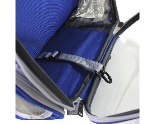 Рюкзак-перенесення Taotaopets 253304 Panoramic Blue 35х25х42 cm з ілюмінатором Рюкзак-перенесення Taotaopets 253304 Panoramic Blue 35х25х42 cm з ілюмінатором
