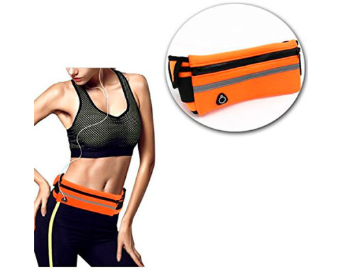 Сумка для бігу на пояс RunningBag з кишенею на пляшку Orange (HbP0506203) Сумка для бігу на пояс RunningBag з кишенею на пляшку Orange (HbP0506203)