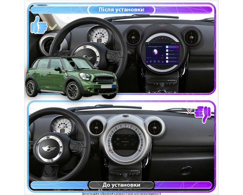 Штатна магнітола Lesko для MINI Countryman I 2010-2016 IPS 9 4/6b CarPlay Prime Штатна магнітола Lesko для MINI Countryman I 2010-2016 IPS 9 4/6b CarPlay Prime