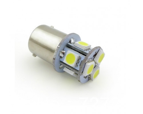 Світлодіодна лампа AllLight T25/5 8 діодів 5050 1157 BA15S 12V WHITE Світлодіодна лампа AllLight T25/5 8 діодів 5050 1157 BA15S 12V WHITE