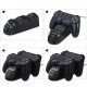 Зарядна док станція Dobe для DualShock 4 PS4 на 2 геймпада з LED підсвічуванням Чорний