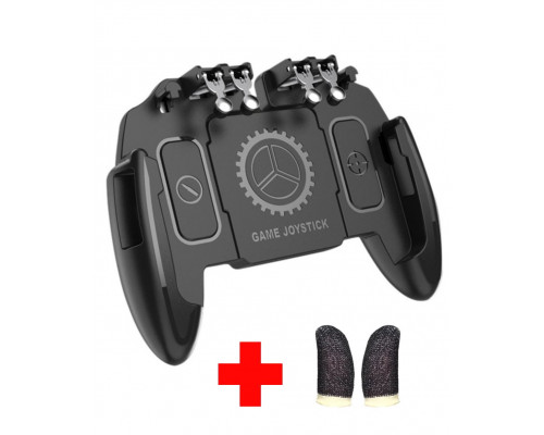 Бездротовий геймпад Sundy тригер для смартфонів Union PUBG Mobile M 10 Чорний + напальчники (hub_a2gpja) Бездротовий геймпад Sundy тригер для смартфонів Union PUBG Mobile M 10 Чорний + напальчники (hub_a2gpja)