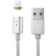Кабель магнітний Hoco U16 Lightning Silver (3101-9246)