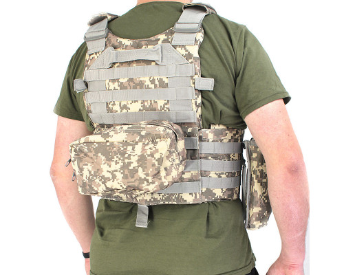 Жилет тактичний AOKALI Outdoor А64 Піксельний камуфляж Жилет тактичний AOKALI Outdoor А64 Піксельний камуфляж