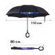 Парасолька навпаки Lesko Up-Brella Хризантема Синя (2907-75015)