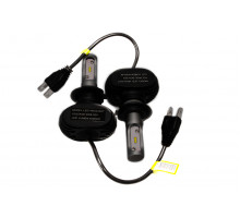 Комплект LED ламп HeadLight S1 H7 6000K 4000lm з радіатором