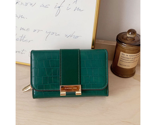 Жіночий гаманець Eastern STAR C319-3A 15х10 см Зелений 13198-84702