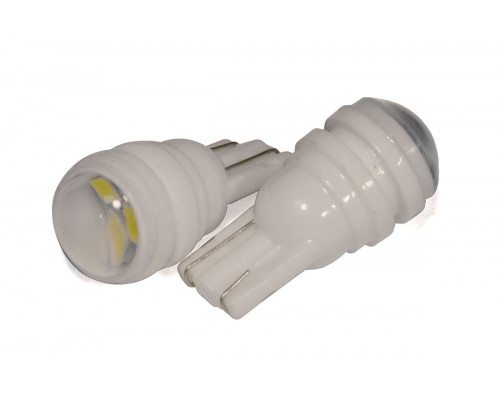 Світлодіодна лампа StarLight T10 3 діода SMD-2835 12V 0.5W WHITE прозора лінза CERAMIC Світлодіодна лампа StarLight T10 3 діода SMD-2835 12V 0.5W WHITE прозора лінза CERAMIC