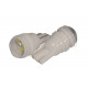Світлодіодна лампа StarLight T10 3 діода SMD-2835 12V 0.5W WHITE прозора лінза CERAMIC