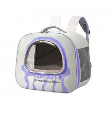 Рюкзак-перенесення для котів та собак Taotaopets 247722 34х29,5 см Violet 12985-83990