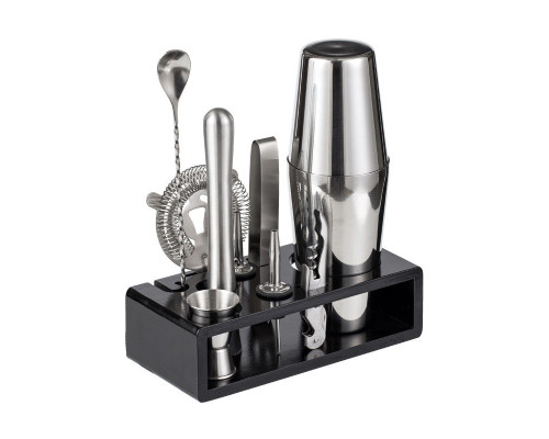 Набір для бару з підставкою Youchen MC-H10 700/600 мл 10 предметів Хром (2642832303)