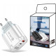 Зарядний пристрій Mirrow USB Type-C Super Charge/Quick Charge PD 20W White (365487822)