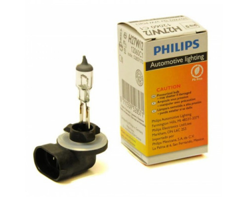 Автолампа PHILIPS 12060C1 H27W/2 27W 12V PGJ13 Автолампа PHILIPS 12060C1 H27W/2 27W 12V PGJ13