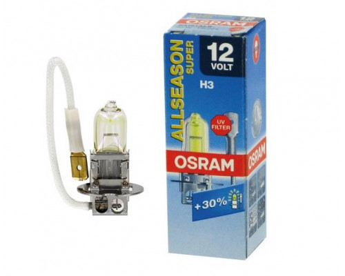 Автолампа OSRAM H3 64151ALS All Season Super 55W 12V PK22S 10X10X1 Автолампа OSRAM H3 64151ALS All Season Super 55W 12V PK22S 10X10X1