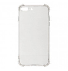 Силіконовий протиударний чохол панель + скло 9Н на Iphone 7/8/SE прозорий Case (4634564564)