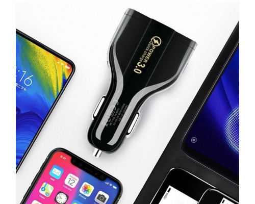 Автомобільний зарядний пристрій No Brand CWa 2USB Type-C PD35W QC 3.0 Black (03050553) Автомобільний зарядний пристрій No Brand CWa 2USB Type-C PD35W QC 3.0 Black (03050553)