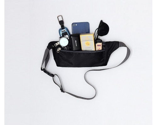Сумка для бігу на пояс RunBag Водонепроникна 31х11 см Black (33535521)