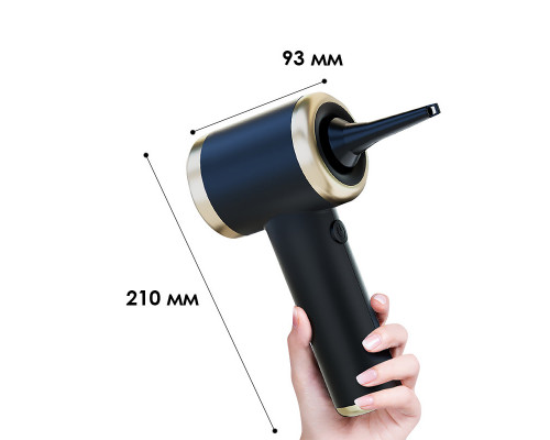 Автомобільний пилосос HELLO LEIBOO T-132 Black+Gold + сумка 120 Вт TYPE-C 2000 mAh Автомобільний пилосос HELLO LEIBOO T-132 Black+Gold + сумка 120 Вт TYPE-C 2000 mAh