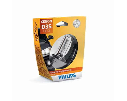Автолампа ксенон PHILIPS 42403VIS1 D3S 42V 35W PK32d-5 Vision Автолампа ксенон PHILIPS 42403VIS1 D3S 42V 35W PK32d-5 Vision