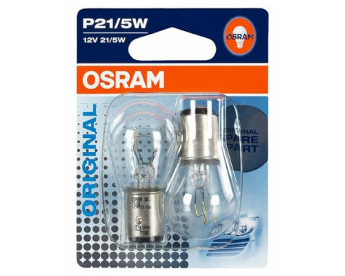 Автолампа ук. OSRAM 7528-02B P21/5W 12V BAY15d 10X2 Blister Автолампа ук. OSRAM 7528-02B P21/5W 12V BAY15d 10X2 Blister