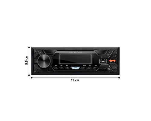 Магнітола HEVXM 3010 1DIN Bluetooth microSD MP3 AUX FM (2347-5560)