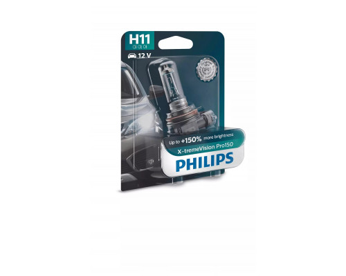 Автолампа PHILIPS 12362XVPB1 H11 55W 12V PGJ19-2 X-treme Vision Pro +150% Автолампа PHILIPS 12362XVPB1 H11 55W 12V PGJ19-2 X-treme Vision Pro +150%