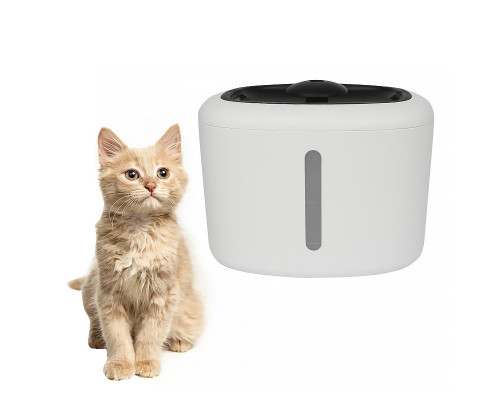 Автоматична напувалка-фонтан Lesko Smart water dispenser White 2,5 л Автоматична напувалка-фонтан Lesko Smart water dispenser White 2,5 л