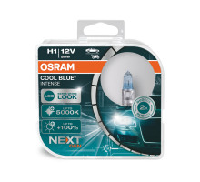Комплект галогенових ламп Osram H1 12V 55W P14.5s Cool Blue Intense Next Gen 2 шт (64150CBN-HCB)