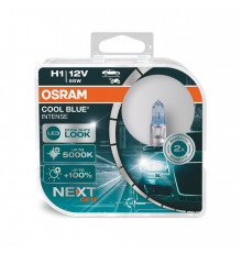 Комплект галогенових ламп Osram H1 12V 55W P14.5s Cool Blue Intense Next Gen 2 шт (64150CBN-HCB)