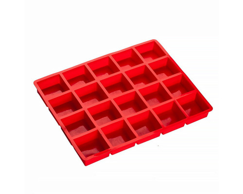 Силіконова форма CUMENSS AI-820 Cube 20 Red для льоду Силіконова форма CUMENSS AI-820 Cube 20 Red для льоду