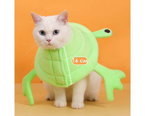 М'який комір-подушка для кішок Lesko DT-613 L Green Frog М'який комір-подушка для кішок Lesko DT-613 L Green Frog
