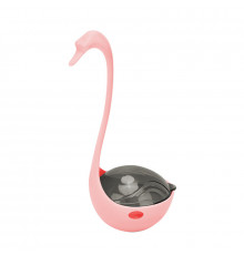 Іграшка-кормушка No Brand DT-1223 Лебідь 17 см Pink 12756-84189