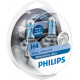 Комплект галогенових ламп Philips 12342WVUSM H4 60/55W 12V P43t WhiteVision ultra +60%