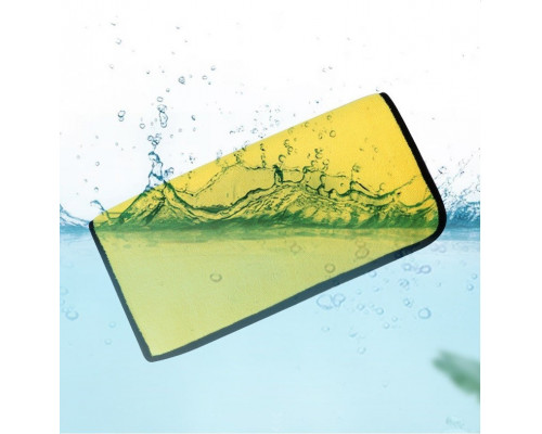 Набір мікрофібри двосторонньої iBlue 40х30 см 5 шт Жовто-сірий (С050524-5)