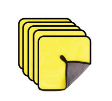 Набір мікрофібри двосторонньої iBlue 30х30 см 10 шт Жовто-сірий (С050523-10)