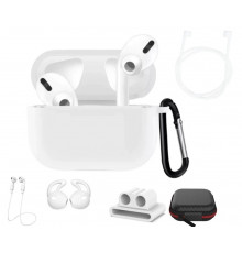 Чохол силіконовий 6 в 1 DS Case для Apple AirPods Pro White (3435132352)